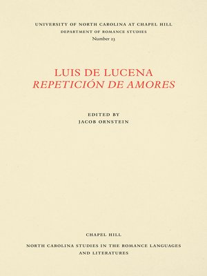 cover image of Luis de Lucena Repetición de Amores